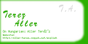 terez aller business card